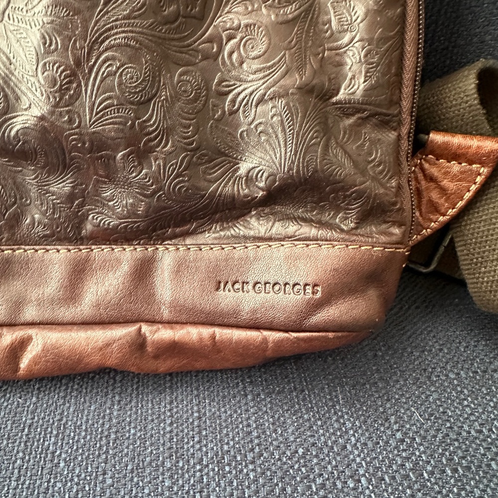 Rustic Dark Brown Purse Backpack - image 2